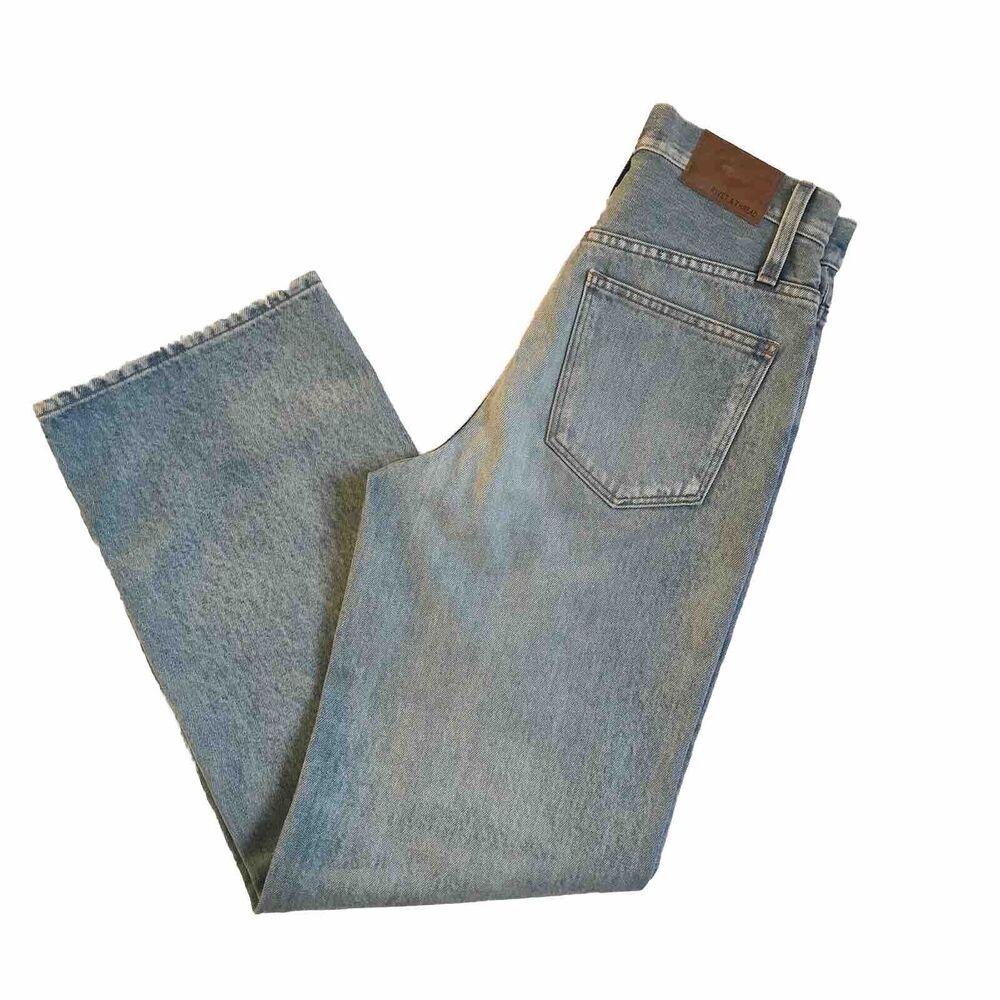 Rivet & Thread Womens Size 25 Jeans Madewell Denim High Rise Wide Leg 25 X 30